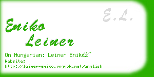 eniko leiner business card